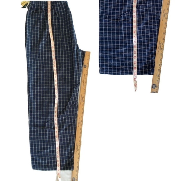 NWT — Sears Vintage Goodnight Blue and White Plaid Pajama Pants in Size 2XL - Picture 6 of 6